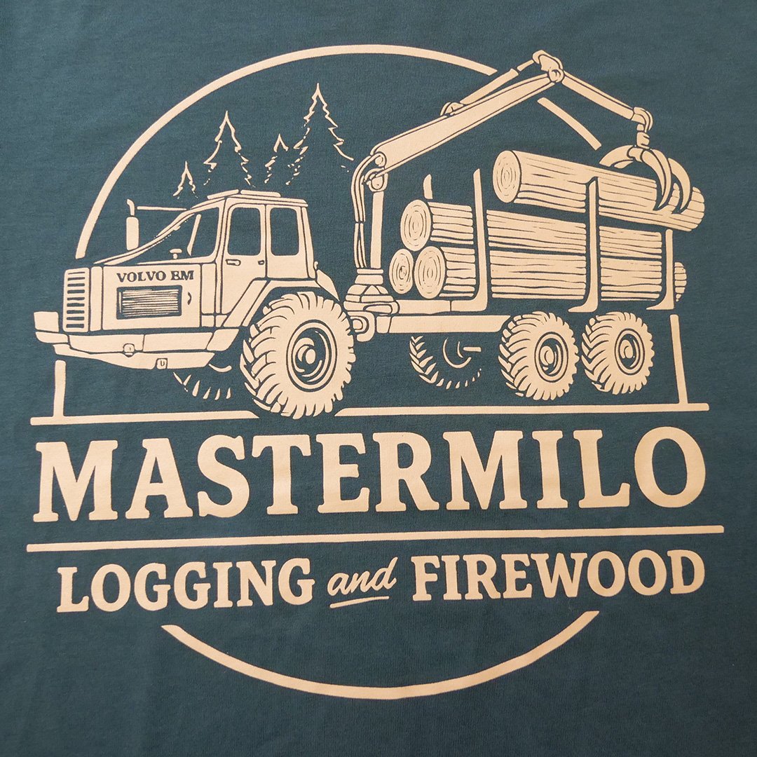 MasterMilo Logging And Firewood T-shirt